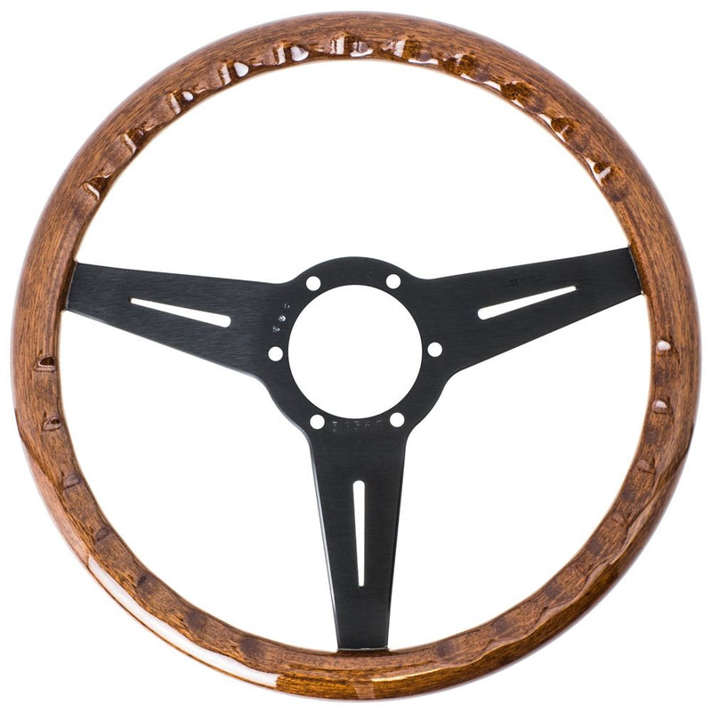 Carica immagine in Galleria Viewer, Volante Nardi Classic ND34 Legno, Razze Nere, a Calice 25 mm
