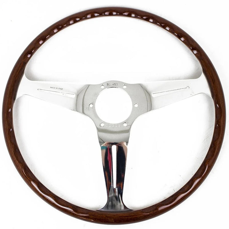 Carica immagine in Galleria Viewer, Volante Nardi Classic ND39 Legno, Razze Cromate, a Calice 25 mm
