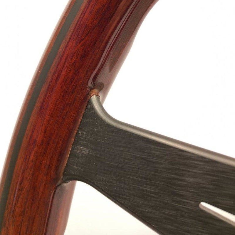 Carica immagine in Galleria Viewer, Volante Nardi Classic ND36 Legno, Razze Nere, a Calice 25 mm
