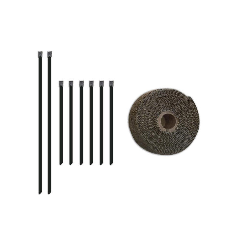 Nastro termico Mishimoto con fascette in acciaio inox 980 °C