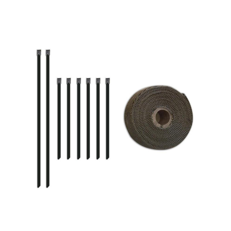 Carica immagine in Galleria Viewer, Nastro termico Mishimoto con fascette in acciaio inox 980 °C
