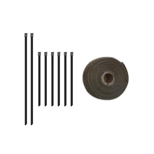 Nastro termico Mishimoto con fascette in acciaio inox 980 °C