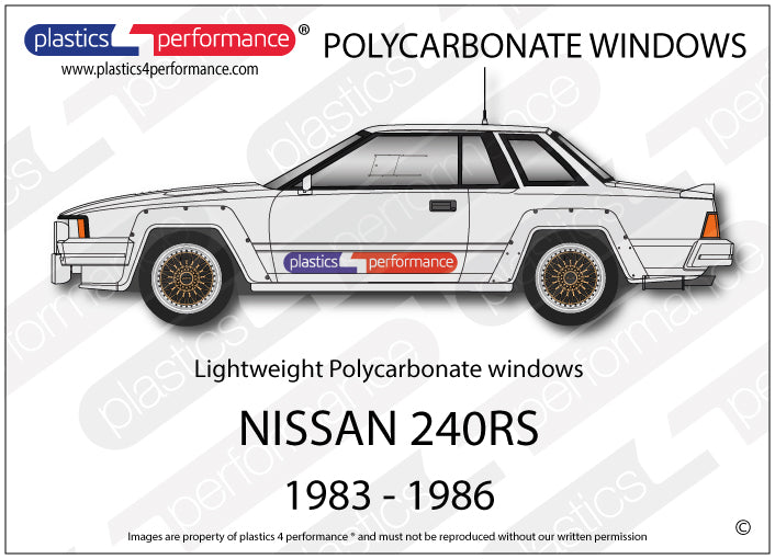 Carica immagine in Galleria Viewer, Vetri in Policarbonato per Nissan 240 RS
