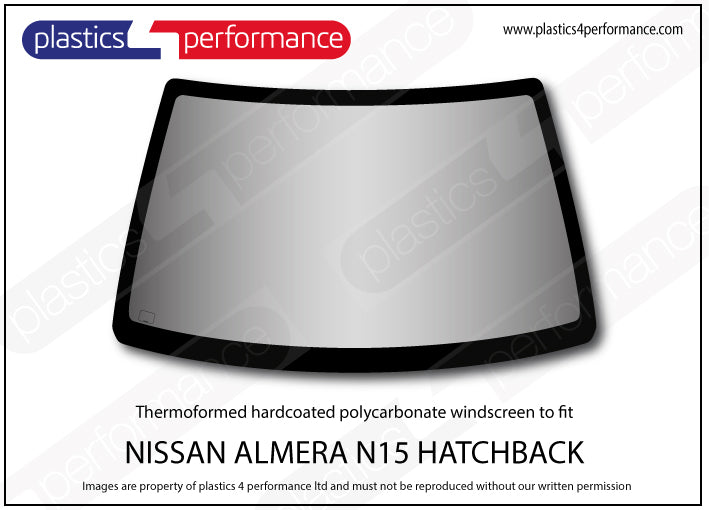 Vetri in Policarbonato per Nissan Almera N15 3 Porte