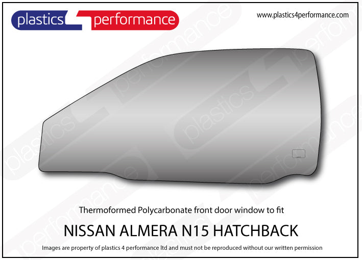 Vetri in Policarbonato per Nissan Almera N15 3 Porte