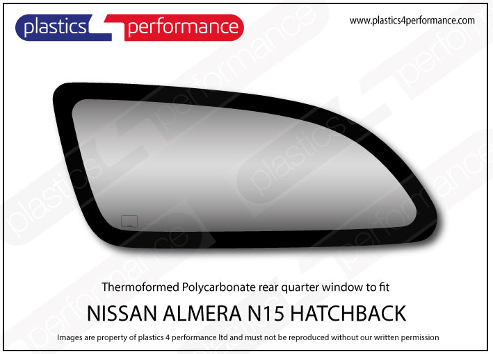 Vetri in Policarbonato per Nissan Almera N15 3 Porte