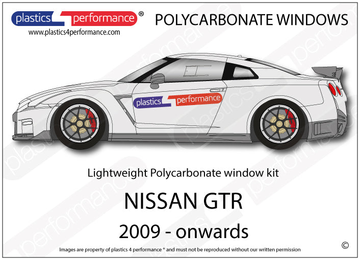 Vetri in Policarbonato per Nissan GT-R R35