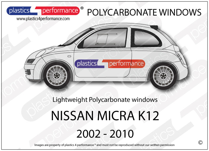 Vetri in Policarbonato per Nissan Micra K12