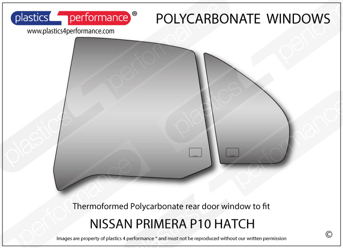 Carica immagine in Galleria Viewer, Vetri in Policarbonato per Nissan Primera P10 5 Porte
