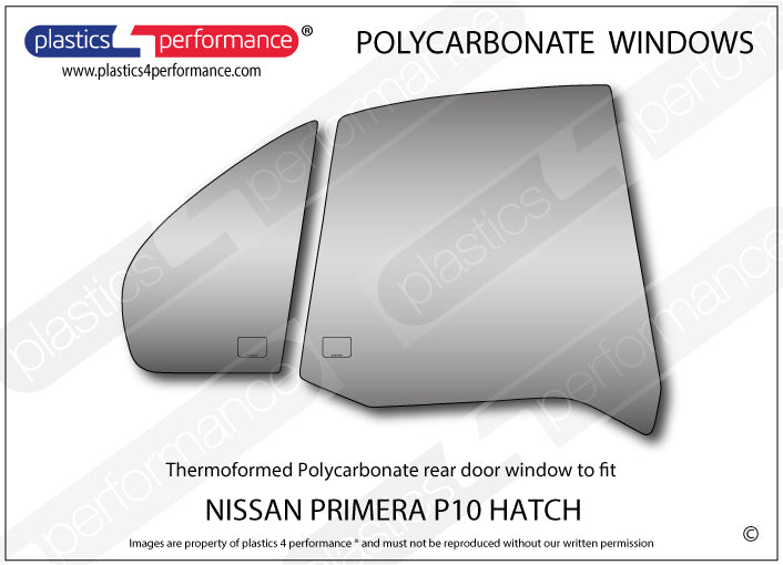 Vetri in Policarbonato per Nissan Primera P10 5 Porte