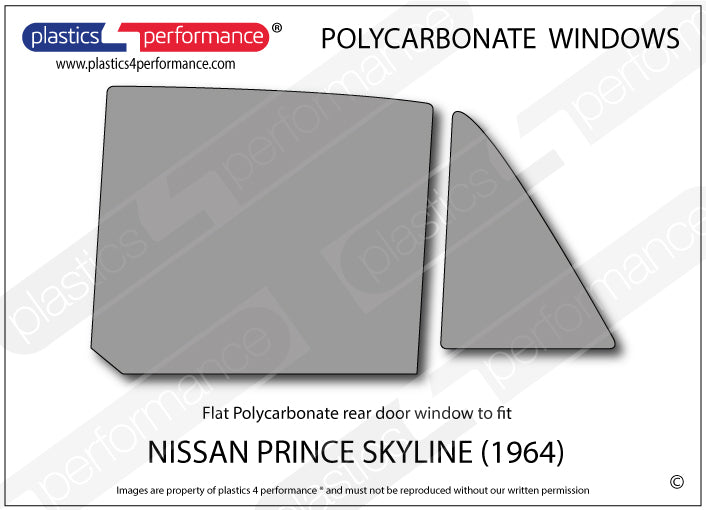 Vetri in Policarbonato per Nissan Prince Skyline GT S54