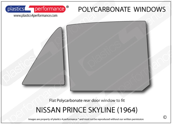 Vetri in Policarbonato per Nissan Prince Skyline GT S54