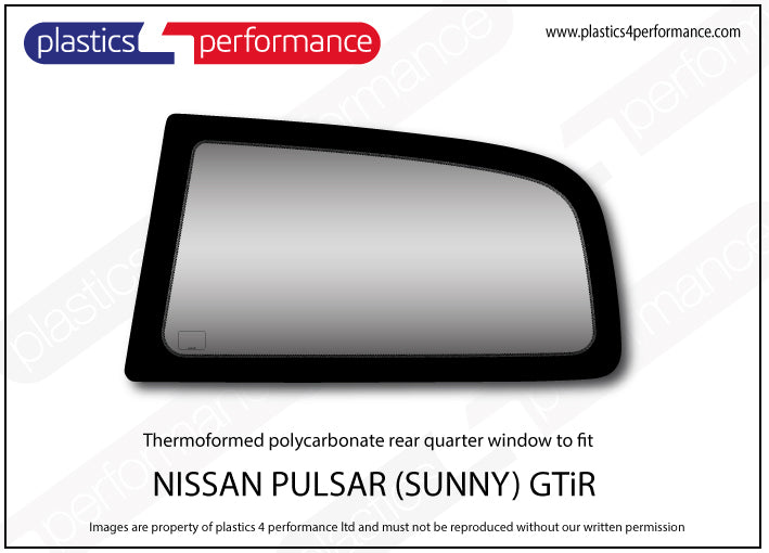 Carica immagine in Galleria Viewer, Vetri in Policarbonato per Nissan Sunny GTI-R
