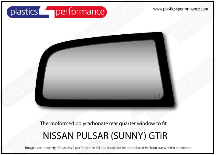 Carica immagine in Galleria Viewer, Vetri in Policarbonato per Nissan Sunny GTI-R
