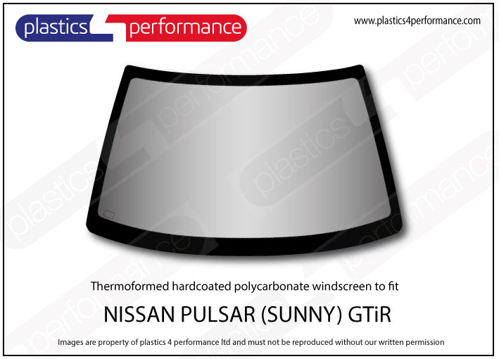 Carica immagine in Galleria Viewer, Vetri in Policarbonato per Nissan Sunny GTI-R

