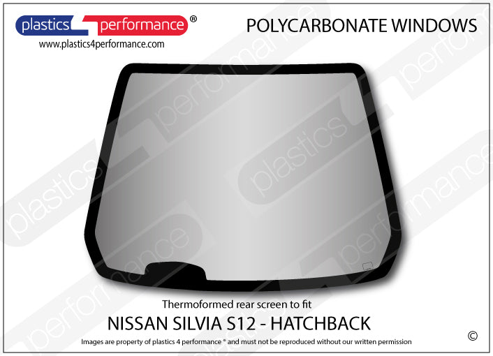 Carica immagine in Galleria Viewer, Vetri in Policarbonato per Nissan Silvia S12 3 Porte
