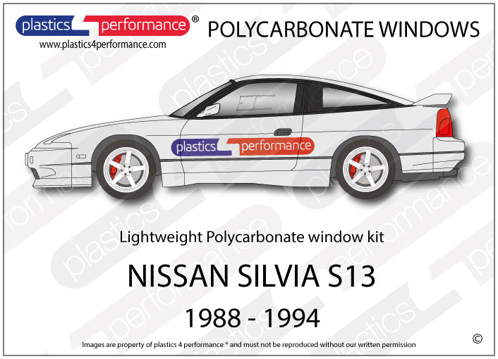 Vetri in Policarbonato per Nissan 200SX S13