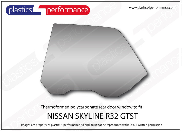 Vetri in Policarbonato per Nissan Skyline R32 GTS-T 4 Porte