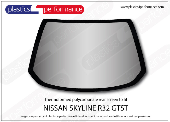 Vetri in Policarbonato per Nissan Skyline R32 GTS-T 4 Porte