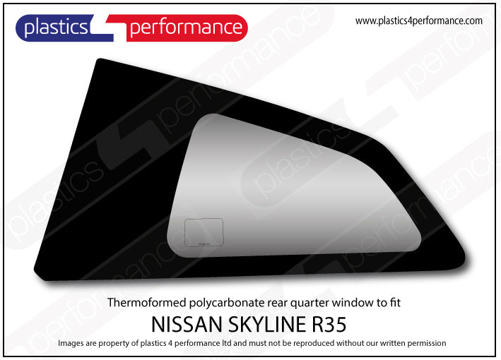 Carica immagine in Galleria Viewer, Vetri in Policarbonato per Nissan GT-R R35
