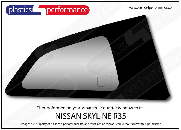 Carica immagine in Galleria Viewer, Vetri in Policarbonato per Nissan GT-R R35
