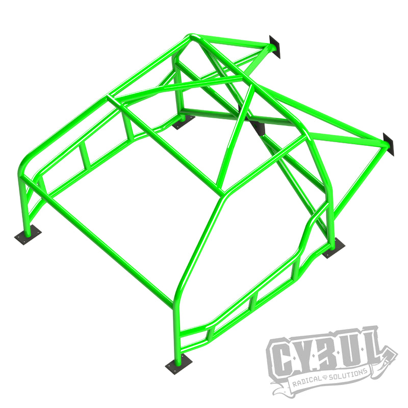 Carica immagine in Galleria Viewer, Roll Bar Multipunto da Saldare Cybul V4 Nascar per Nissan 200SX S13
