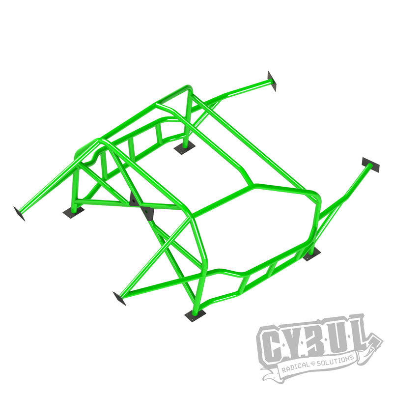 Carica immagine in Galleria Viewer, Roll Bar Multipunto da Saldare Cybul V3 Nascar per Nissan 200SX S14
