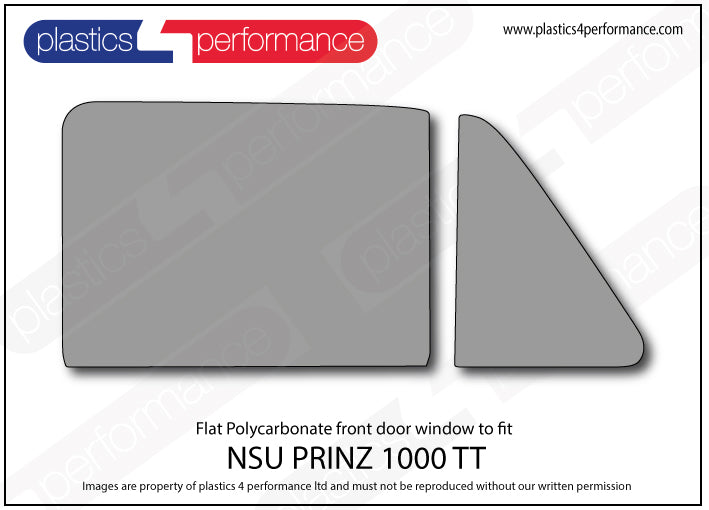 Vetri in Policarbonato per NSU Prinz 1000 TT