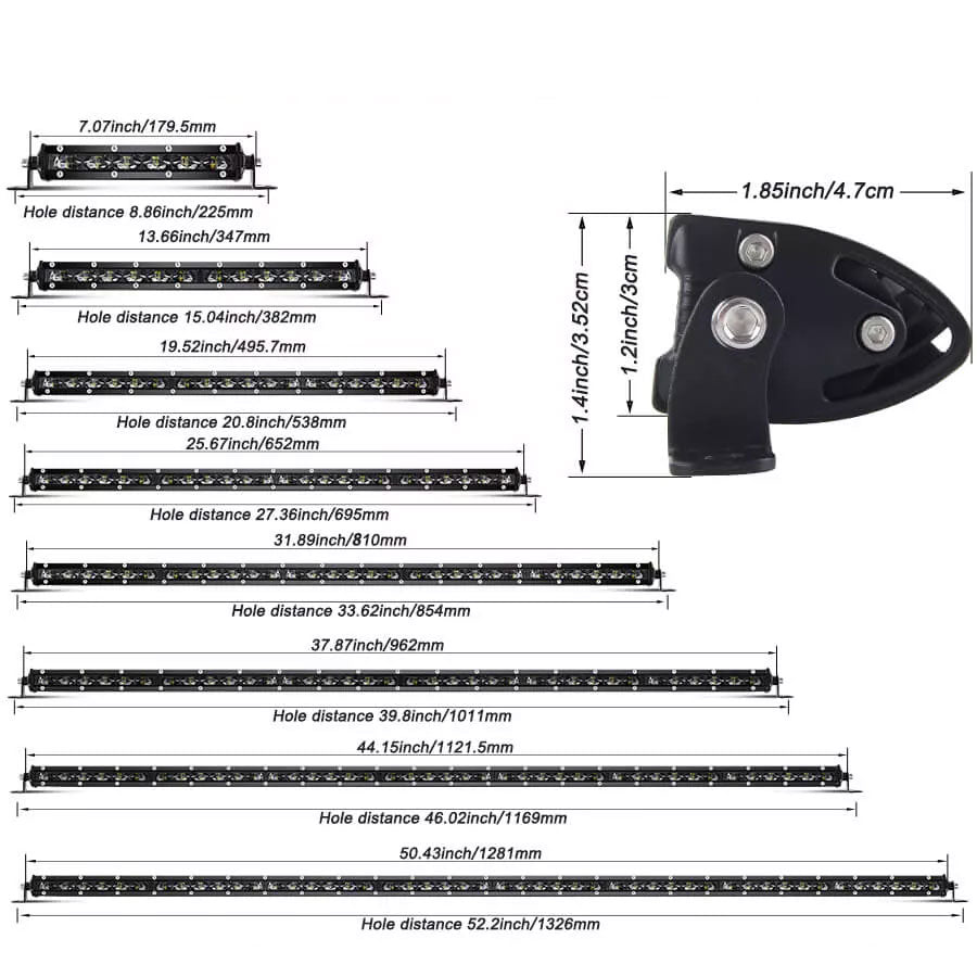 Barra LED Super Slim 6D