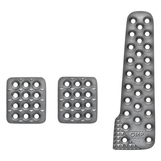 Pedali OMP Antiscivolo in Alluminio, Acceleratore Lungo
