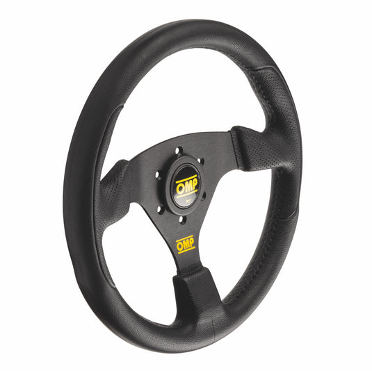 Volante OMP Racing GP Piatto, Poliuretano Nero, Razze Nere
