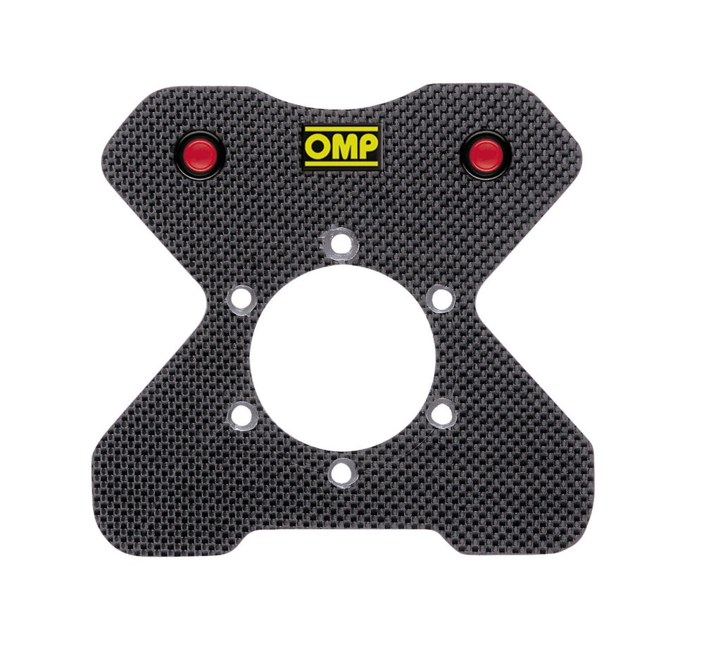 Piastra Volante OMP 4 Pulsanti in Carbonio