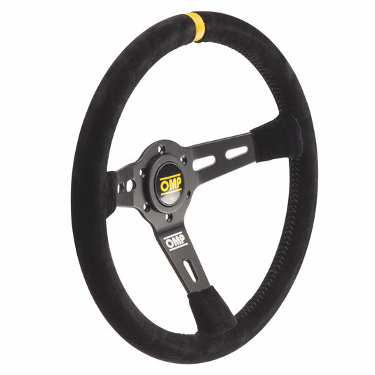 Volante OMP RS a Calice (70 mm), Scamosciato Nero, Razze Nere