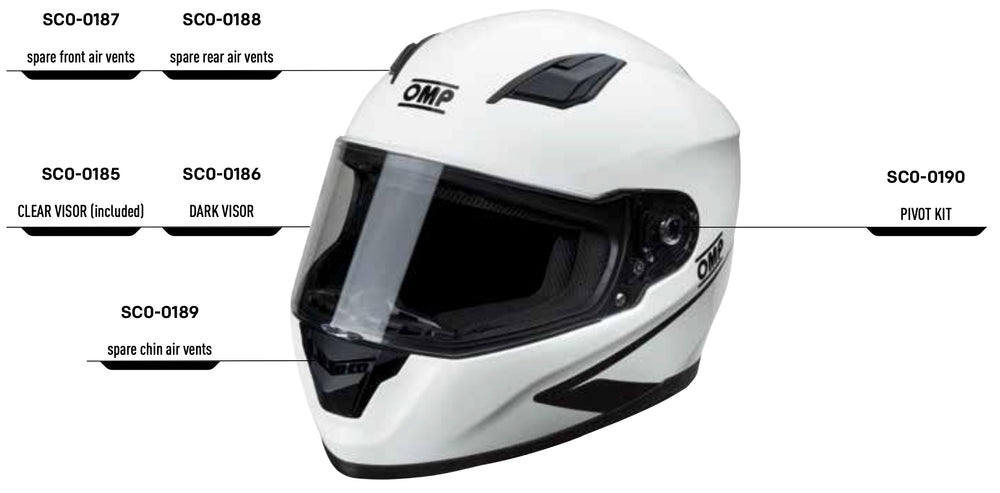Accessori per casco OMP Circuit EVO