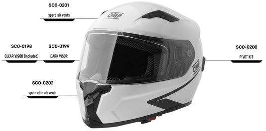 Accessori per casco OMP Circuit EVO 2
