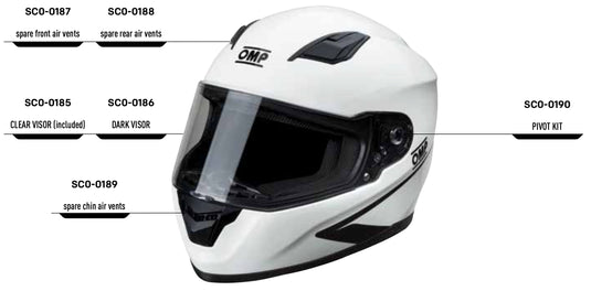 Accessori per casco OMP Circuit EVO