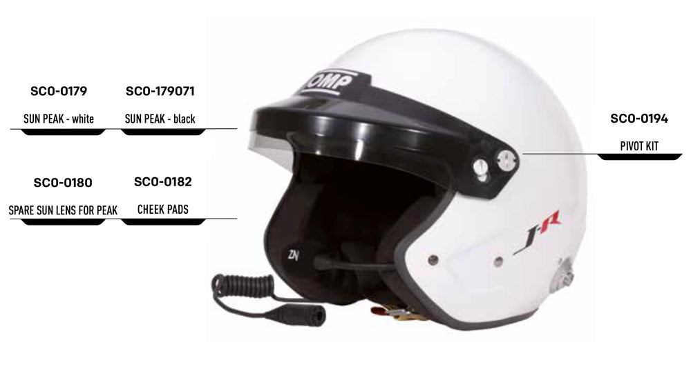 Accessori per casco OMP J-Rally