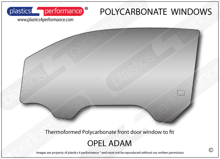Carica immagine in Galleria Viewer, Vetri in Policarbonato per Opel Adam
