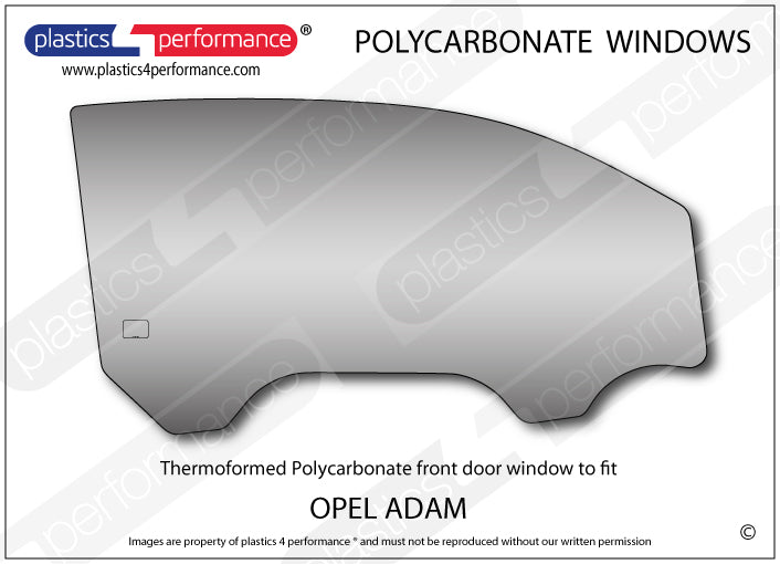 Carica immagine in Galleria Viewer, Vetri in Policarbonato per Opel Adam
