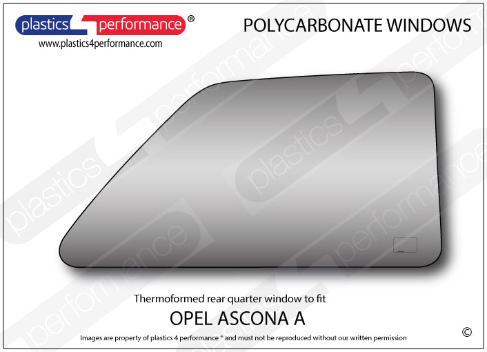 Vetri in Policarbonato per Opel Ascona A