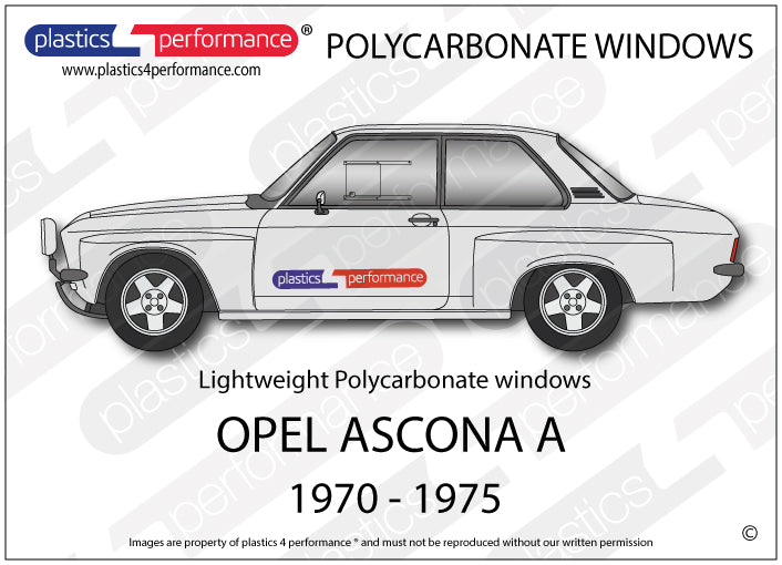 Carica immagine in Galleria Viewer, Vetri in Policarbonato per Opel Ascona A
