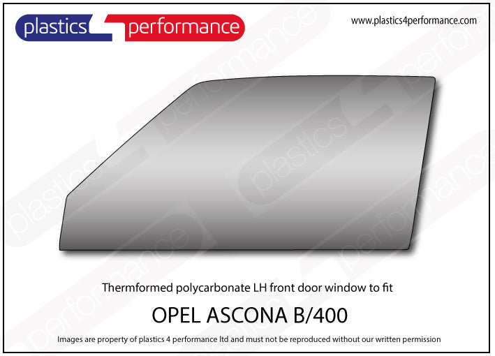 Carica immagine in Galleria Viewer, Vetri in Policarbonato per Opel Ascona B
