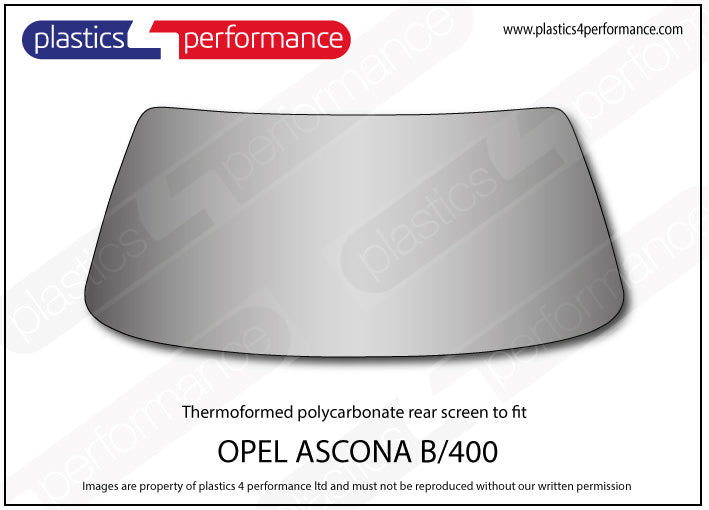 Vetri in Policarbonato per Opel Ascona B