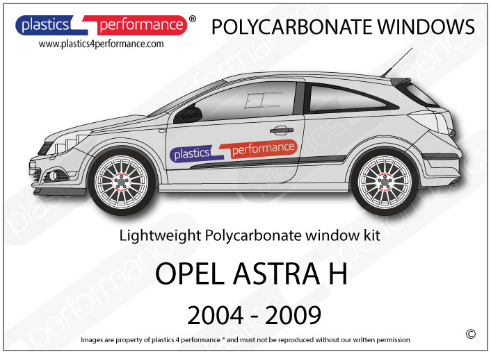 Carica immagine in Galleria Viewer, Vetri in Policarbonato per Opel Astra H 3 Porte
