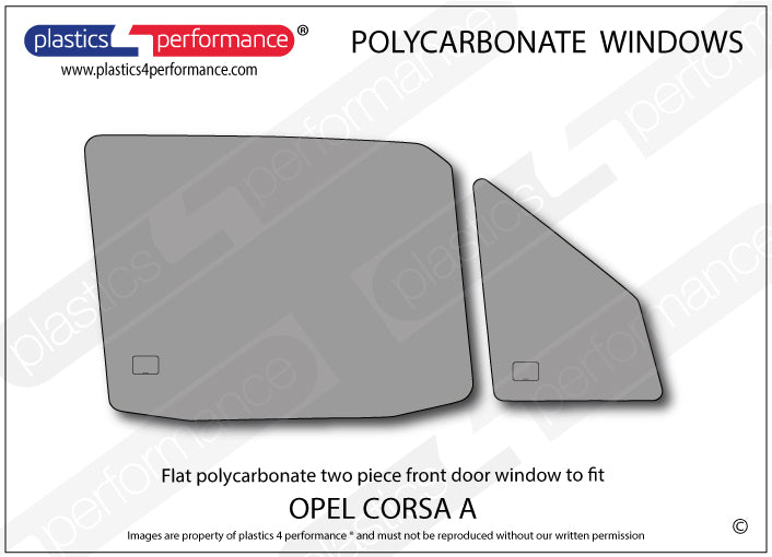 Carica immagine in Galleria Viewer, Vetri in Policarbonato per Opel Corsa A 3 Porte

