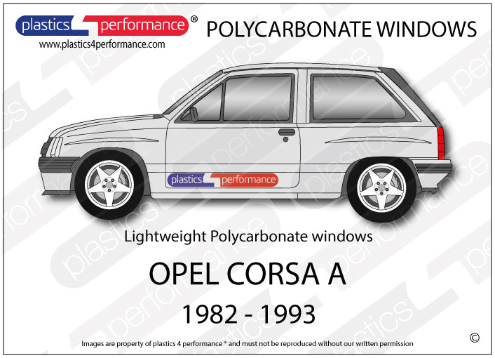 Carica immagine in Galleria Viewer, Vetri in Policarbonato per Opel Corsa A 3 Porte
