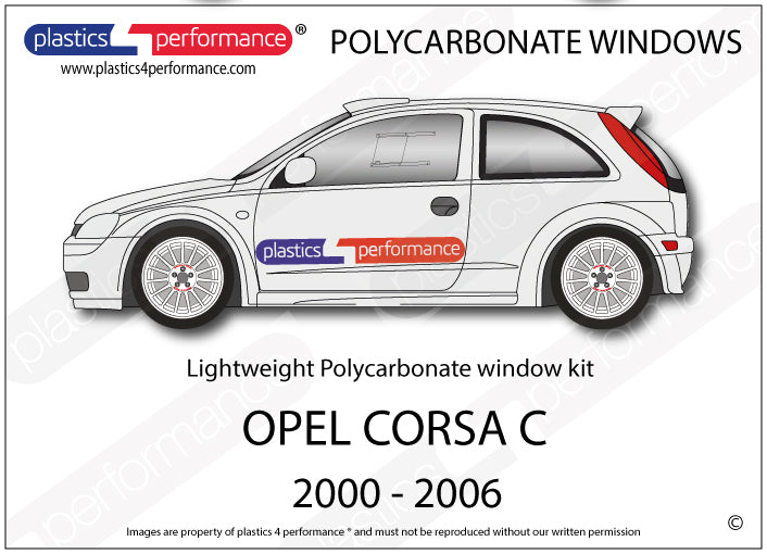 Carica immagine in Galleria Viewer, Vetri in Policarbonato per Opel Corsa C 3 Porte
