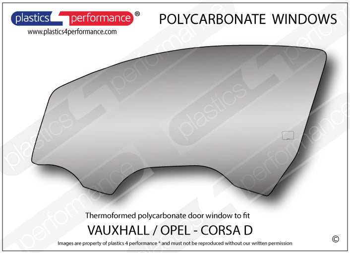Vetri in Policarbonato per Opel Corsa D