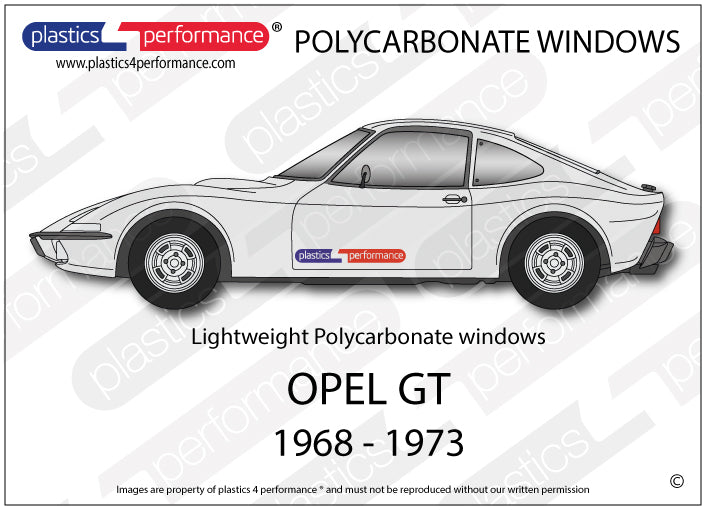 Vetri in Policarbonato per Opel GT