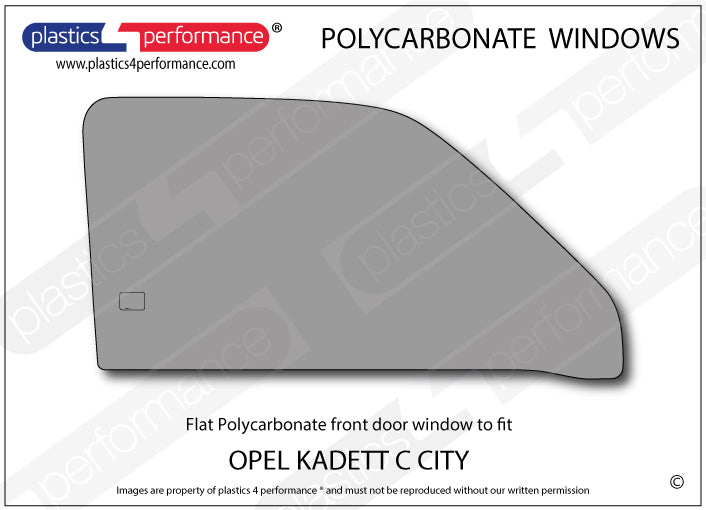 Vetri in Policarbonato per Opel Kadett C City
